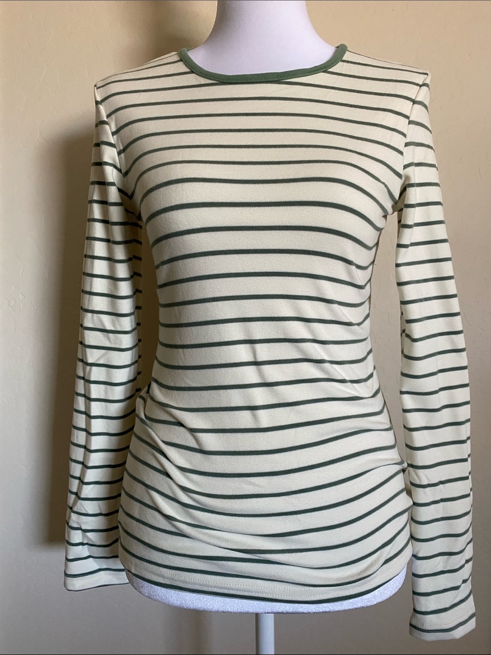 Junior’s Striped Long Sleeve Shirt